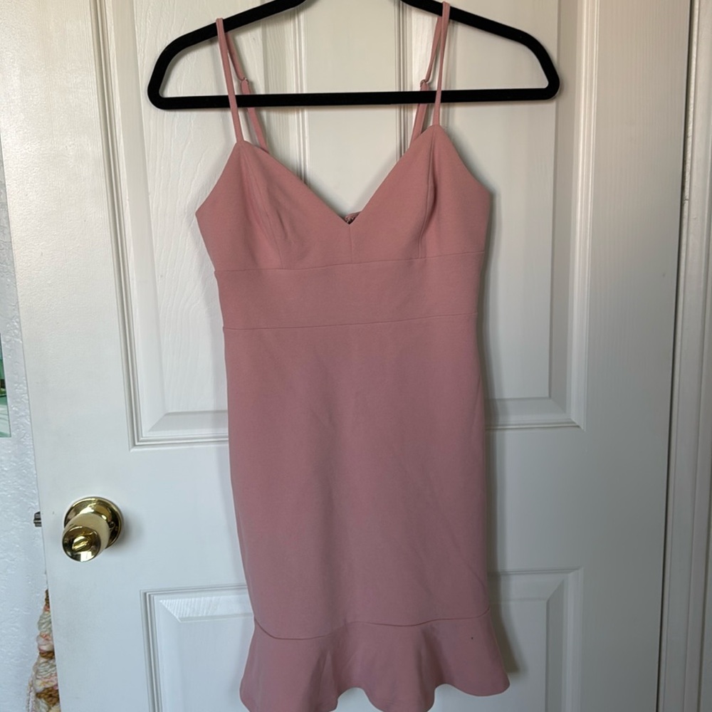 Pink mini dress
